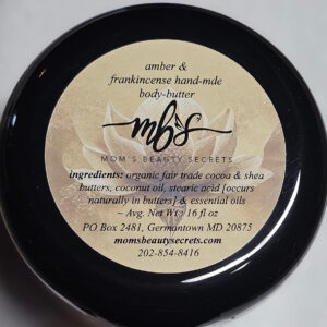 Amber & Frankincense Handmade Body Butters